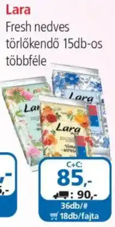 ÁRKLUB Lara fresh nedves törlőkendő ajánlat