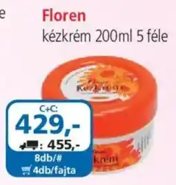 ÁRKLUB Floren kézkrém ajánlat