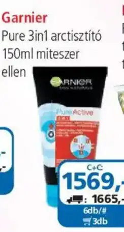 ÁRKLUB Garnier pure 3in1 arctisztító ajánlat