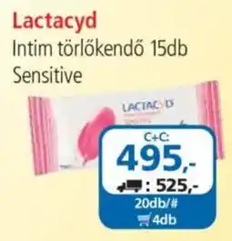 ÁRKLUB Lactacyd intim törölköndö ajánlat