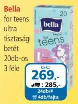 ÁRKLUB Bella for teens ultra tisztasági betét ajánlat