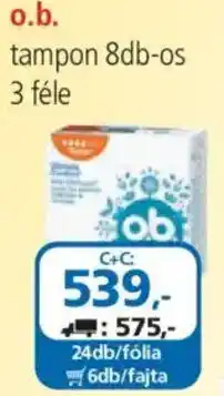 ÁRKLUB o.b. tampon ajánlat