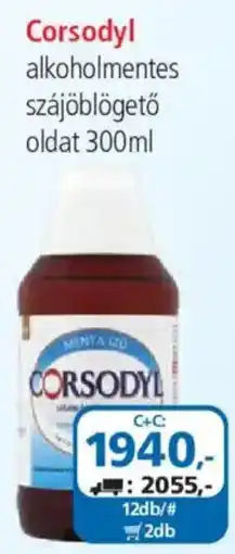 ÁRKLUB Corsodyl alkoholmentes szájöblögető ajánlat