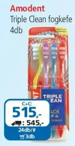 ÁRKLUB Amodent triple clean fogkefe ajánlat