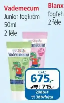 ÁRKLUB Vademecum junior fogkrém ajánlat