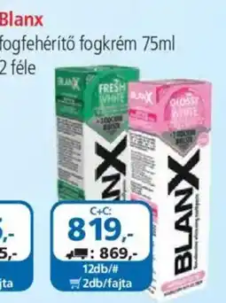 ÁRKLUB Blanx fogfehérítő fogkrém ajánlat