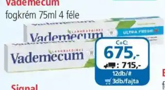 ÁRKLUB Vademecum fogkrém ajánlat