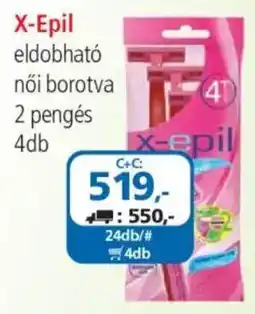 ÁRKLUB X-epil eldobható női borotva ajánlat