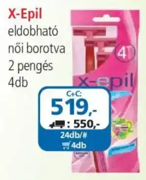 ÁRKLUB X-epil eldobható női borotva ajánlat