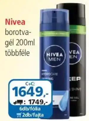 ÁRKLUB Nivea borotva-gél ajánlat