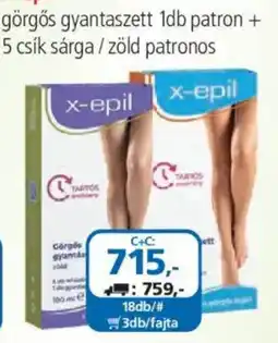 ÁRKLUB x-epil görgős gyantaszett ajánlat