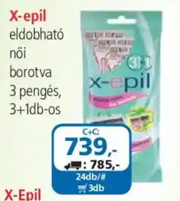 ÁRKLUB X-epil eldobható női borotva ajánlat