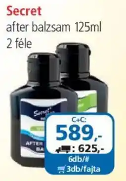 ÁRKLUB Secret after balzsam ajánlat