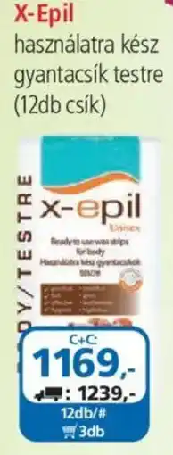 ÁRKLUB x-epil testre ajánlat
