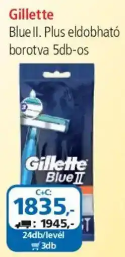 ÁRKLUB Gillette blue ii plus eldobható borotva ajánlat
