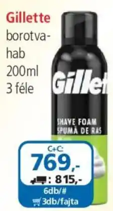 ÁRKLUB Gillette borotva-hab ajánlat