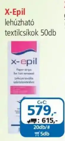 ÁRKLUB x-epil lehúzható textilcsíkok ajánlat