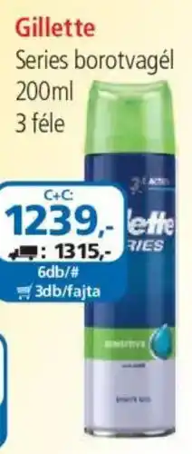 ÁRKLUB Gillette series borotvagél ajánlat