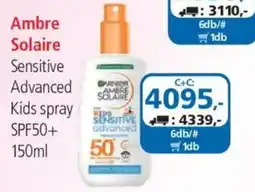 ÁRKLUB Ambre Solaire sensitive advanced kids spray ajánlat