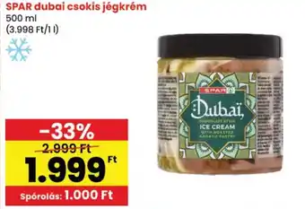 Spar dubai csokis jégkrém