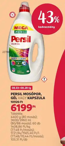 Rossmann Persil mosópor, gél vagy kapszula ajánlat