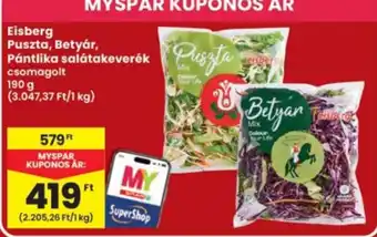 Interspar Eisberg puszta, betyár, pántlika salátakeverék ajánlat