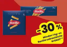 Interspar Barilla száraztészta ajánlat