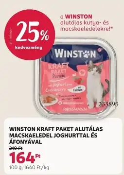 Rossmann Winston alutálas macskaeledel ajánlat