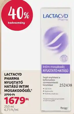 Rossmann Lactacyd nyugtató hatású intim mosakodó gél ajánlat