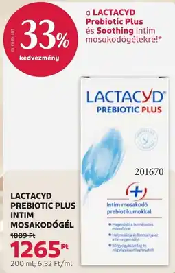 Rossmann Lactacyd prebiotic plus intim mosakodógél ajánlat
