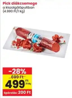 Interspar Pick diákcsemegé ajánlat