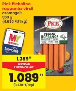 Interspar Pick roppanós virsli ajánlat
