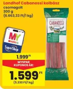 Interspar Landhof cabanoszi kolbász ajánlat