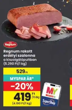 Interspar Regnum rakott erdélyi szalonna ajánlat