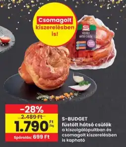 Interspar S-budget füstölt hátsó csülök ajánlat