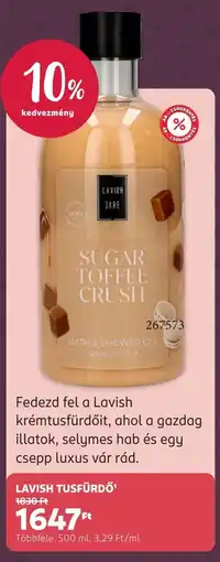 Rossmann Lavish tusfürdő ajánlat
