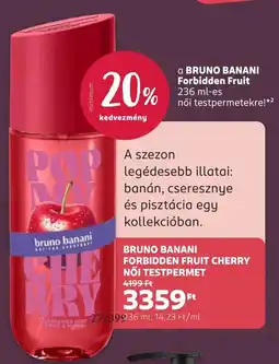 Rossmann Bruno banani forbidden fruit cherry női testpermet ajánlat