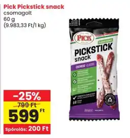 Spar Pick pickstick snack ajánlat