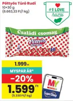 Interspar Pöttvös túró rudi ajánlat