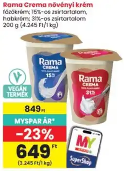 Interspar Rama Crema növényi krém ajánlat