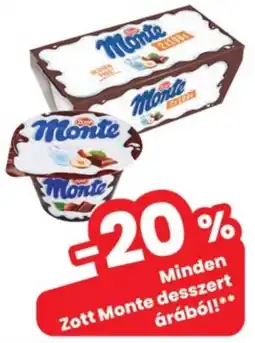 Interspar Zott Monte desszert ajánlat
