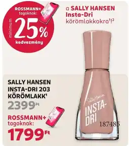 Rossmann sally hansen insta-dri körömlakk ajánlat