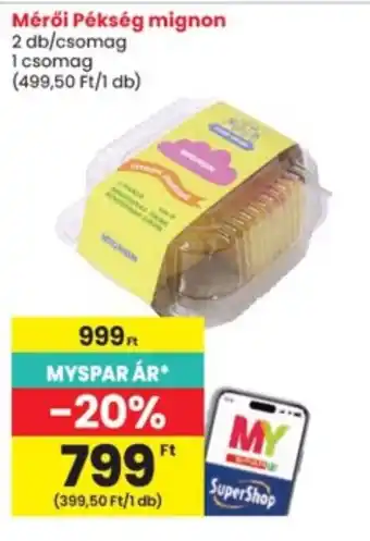 Interspar Mérői Pékség mignon ajánlat