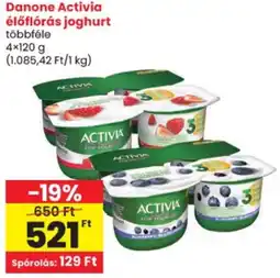 Spar Danone Activia élőflóras joghurt ajánlat