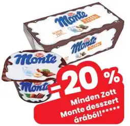 Spar Zott Monte desszert ajánlat