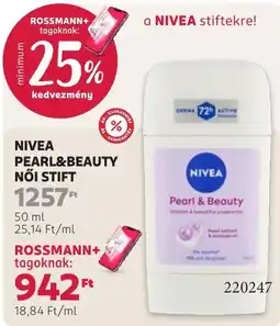 Rossmann nivea pearl & beauty női stift ajánlat