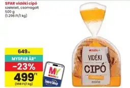 Spar spar vidéki cipó ajánlat