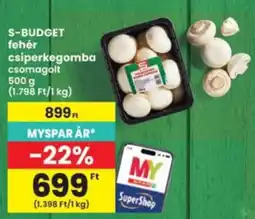 Interspar S-Budget fehér csiperkegomba ajánlat