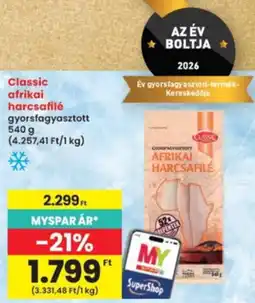 Interspar Classic afrikai harcsafilé ajánlat