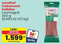 Spar Landhof cabanossi kolbász ajánlat